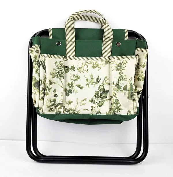 DKD Home Decor Set de 8 Utensilios de Aluminio con Taburete Green Leaves DKD Home Decor Set de 8 Utensilios de Aluminio con Taburete Green Leaves