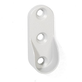 Herrajes Alk Soporte Tubo Oval Meganeko Gris/Negro Acabado Gris