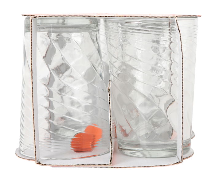 La Mediterranea - Set de 6 Vasos Eivissa Waves, 200 cc o ml, Cristalería para Bebidas (8 Cajas)