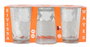 La Mediterranea Set de 6 Vasos de Vidrio Eivissa 'Waves' 200 ml (8 Cajas) extravertsing