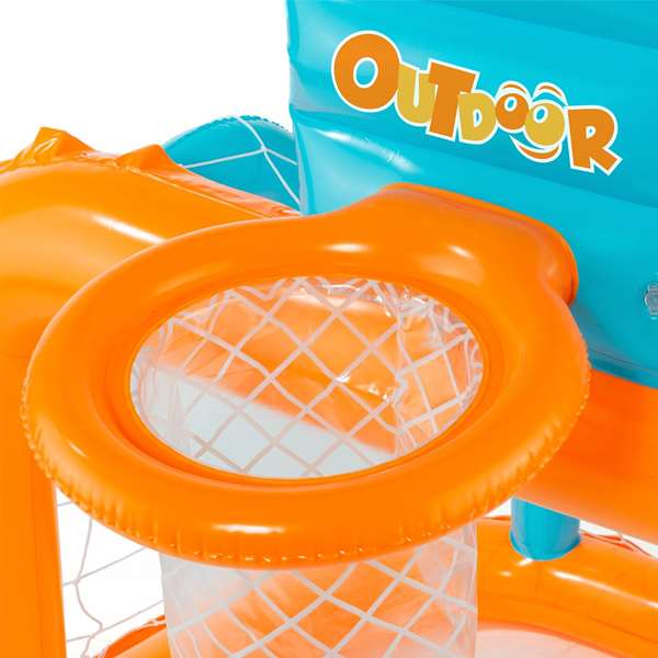 Molto Centro de Actividades Deportivo 2 en 1 para Futbol y Baloncesto, Juego de Motricidad para Niños desde 1 Año, 28x7x28.2 cm