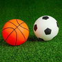 Molto Centro de Actividades Deportivo 2 en 1 para Futbol y Baloncesto, Juego de Motricidad para Niños desde 1 Año, 28x7x28.2 cm