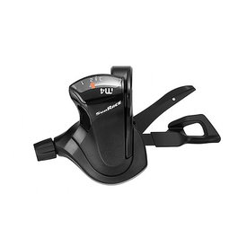 Sunrace Mando Pulsador DLM400 Izquierdo 3 Velocidades 1700 mm Aluminio Negro para BTT