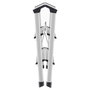 Hailo D60 StandardLine Escalera de tijera de doble cara 2x3 escalones