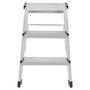 Hailo D60 StandardLine Escalera de tijera de doble cara 2x3 escalones