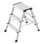 Hailo D60 StandardLine Escalera de tijera de doble cara 2x3 escalones