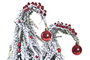 DKD Home Decor Árbol Navidad Tradicional Blanco Rosa PVC LED 23 x 45 x 10 cm (2 Unidades)