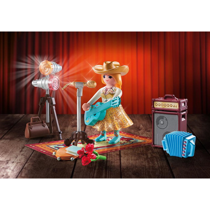 PLAYMOBIL Cantante de Musica Country Family Fun 71184 Juego de Figuras para Niños +4 Años con Idiomas