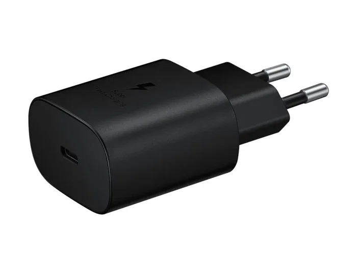 Samsung EP-TA800 Cargador de Pared 25W Carga Rápida Adaptador Corriente + Cable USB-C a USB-C 1m Negro Compatible Galaxy S10 5G A80 A70