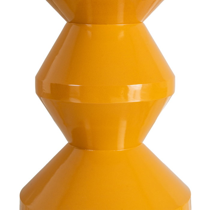 Mesa Auxiliar Mostaza Metal Decoración 33 X 33 X 47 cm