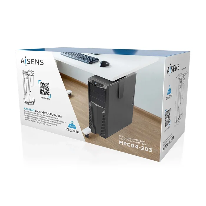 Aisens MPC04-203 Soporte CPU Giratorio Antirrobo Ajustable Aisens MPC04-203 Soporte CPU Giratorio Antirrobo Ajustable