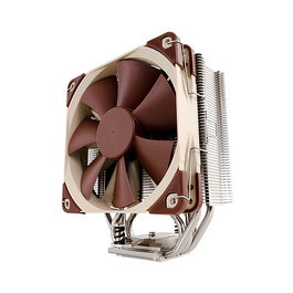 NOCTUA NH-U12S SE-AM4 Enfriador de CPU para Socket AM4, Ventilador 120 mm PWM, 1500 RPM, 93.4 m³/h, Colores Beige/Marrón, Incluye Pasta Térmica y Adaptador LNA