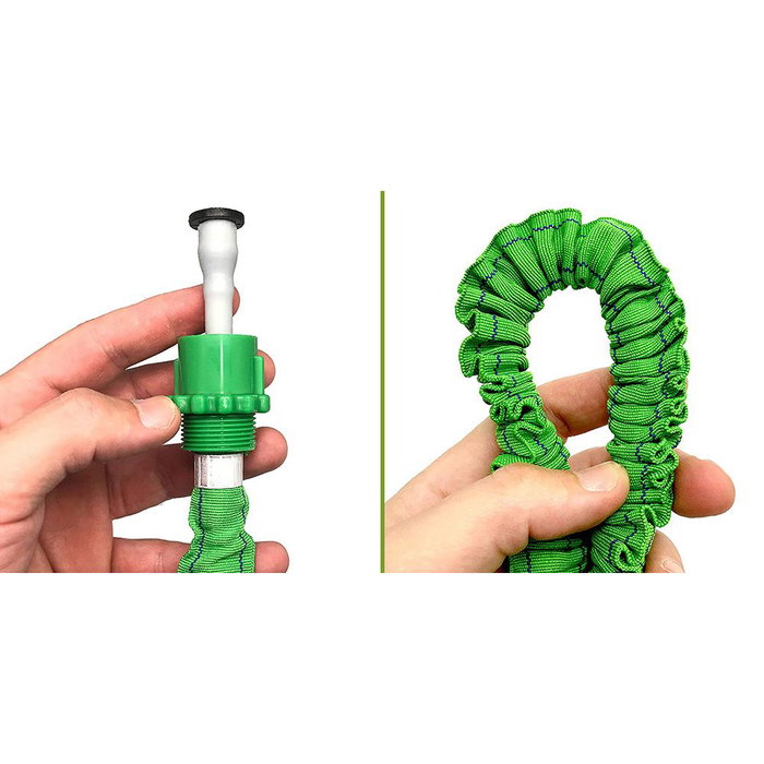 Edm Manguera Extensible Ø12 mm, ½ Pulg, 7,5 m con Pistola de 7 Chorros y Accesorios Edm Manguera Extensible Ø12 mm, ½ Pulg, 7,5 m con Pistola de 7 Chorros y Accesorios