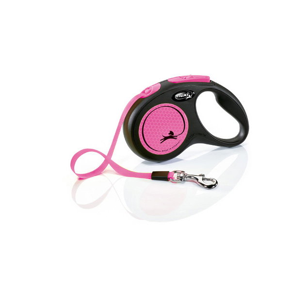 Flexi New Neon Cinta Rosa 5m Talla S