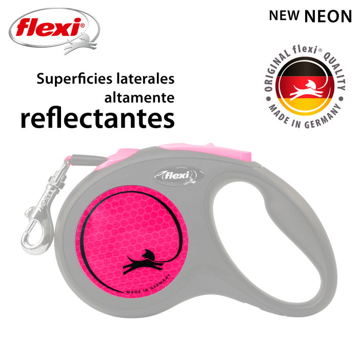 Flexi New Neon Rosa Talla S 5m