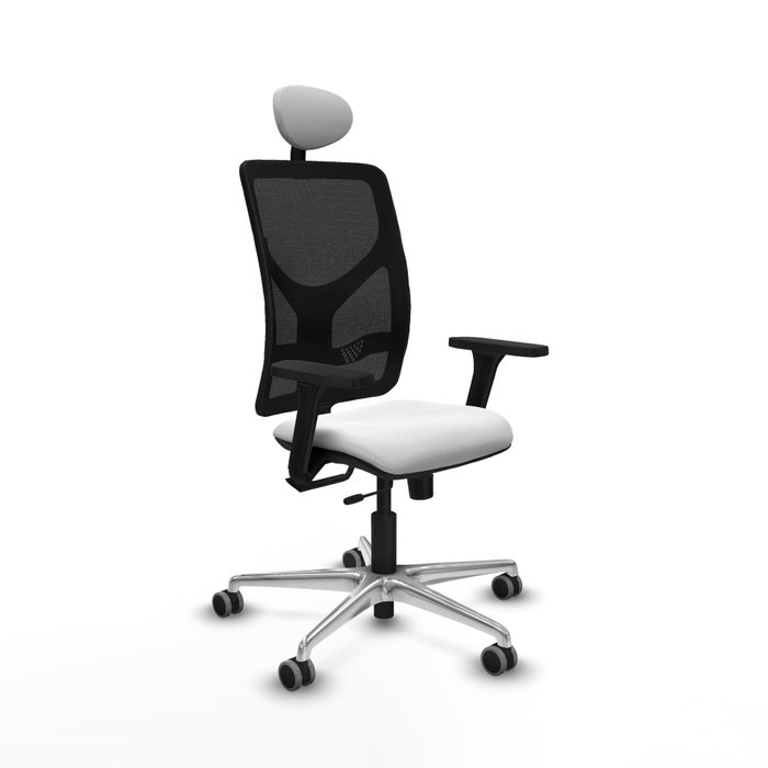 PIQUERAS Y CRESPO Silla de oficina Motilla con mecanismo Sincro/Traslack, Blanco y Negro PIQUERAS Y CRESPO Silla de oficina Motilla con mecanismo Sincro/Traslack, Blanco y Negro