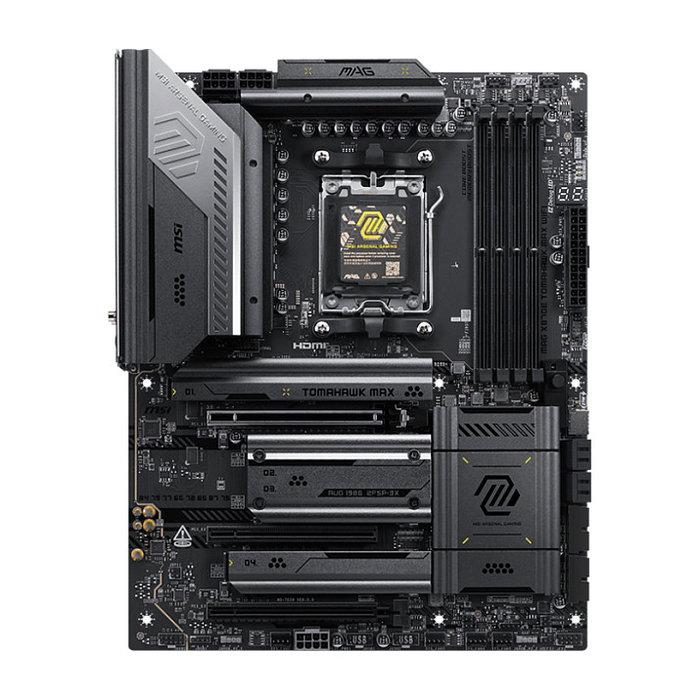 MSI Placa Base AMD X870E MAG X870E TOMAHAWK MAX WiFi ATX - Socket AM5, DDR5-SDRAM hasta 256GB, 4x M.2, Wi-Fi 7, Bluetooth 5.4, 5GbE MSI Placa Base AMD X870E MAG X870E TOMAHAWK MAX WiFi ATX - Socket AM5, DDR5-SDRAM hasta 256GB, 4x M.2, Wi-Fi 7, Bluetooth 5.4, 5GbE