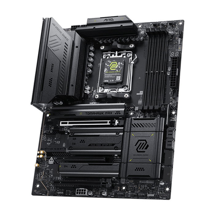 MSI Placa Base AMD X870E MAG X870E TOMAHAWK MAX WiFi ATX - Socket AM5, DDR5-SDRAM hasta 256GB, 4x M.2, Wi-Fi 7, Bluetooth 5.4, 5GbE MSI Placa Base AMD X870E MAG X870E TOMAHAWK MAX WiFi ATX - Socket AM5, DDR5-SDRAM hasta 256GB, 4x M.2, Wi-Fi 7, Bluetooth 5.4, 5GbE