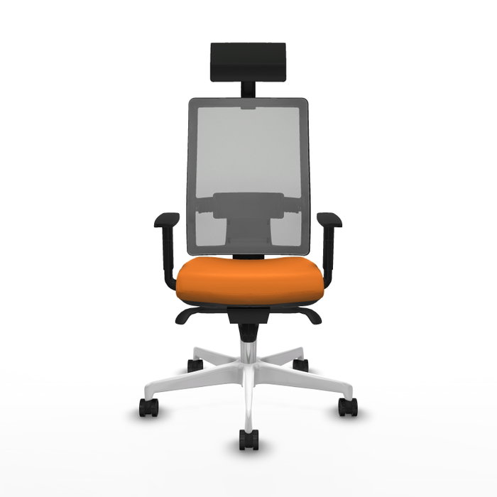 PIQUERAS Y CRESPO Silla de oficina Horna Naranja y Gris PIQUERAS Y CRESPO Silla de oficina Horna Naranja y Gris