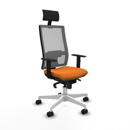 PIQUERAS Y CRESPO Silla de oficina Horna Naranja y Gris