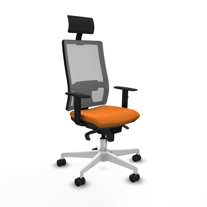 PIQUERAS Y CRESPO Silla de oficina Horna Naranja y Gris PIQUERAS Y CRESPO Silla de oficina Horna Naranja y Gris