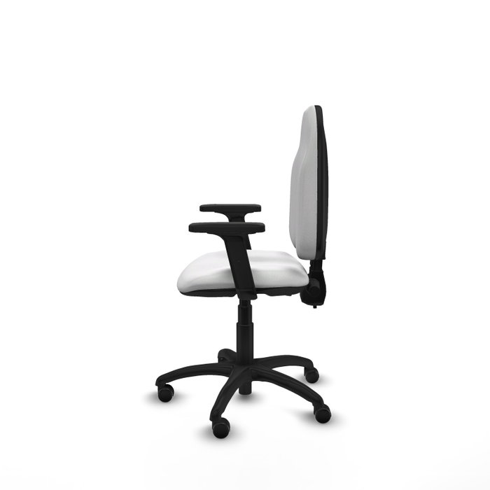 PIQUERAS Y CRESPO Silla de oficina Algarra con Brazos 2D y Tela Blanca