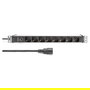 Digitus Regleta PDU 8 Tomas Tipo L con Enchufe IEC C14, 1U, para Montaje Horizontal/Vertical, Cable 2m