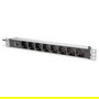 Digitus Regleta PDU 8 Tomas Tipo L con Enchufe IEC C14, 1U, para Montaje Horizontal/Vertical, Cable 2m