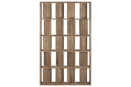DKD Home Decor Estantería de Teca Reciclada Natural 124x20x210