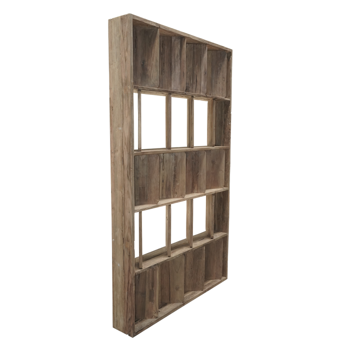DKD Home Decor Estantería de Teca Reciclada Natural 124x20x210