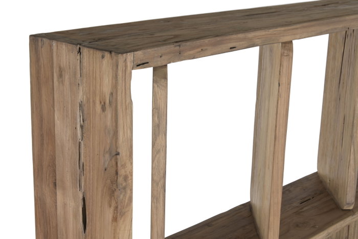 DKD Home Decor Estantería de Teca Reciclada Natural 124x20x210