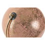 DKD Home Decor Globo Terráqueo Rosa, Blanco y Dorado con Base de Mármol