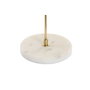 DKD Home Decor Globo Terráqueo Rosa, Blanco y Dorado con Base de Mármol