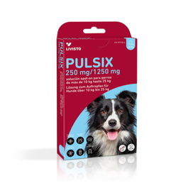 Pulsix Spot-On para Perros de 10 a 25 kg - Antiparasitario en Pipeta (4 unidades de 2.5 mL, 250 mg-1250 mg)
