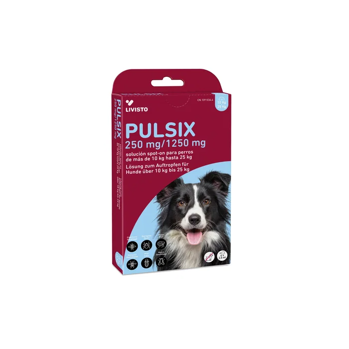 Livisto Pulsix Pipeta para Perros 10-25 kg (4x2,5ml)