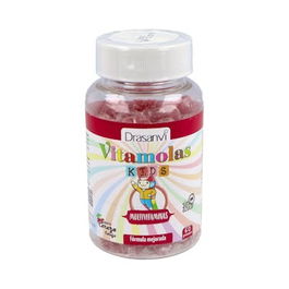 DRASANVI Vitamolas Multivitaminico Kids 60 Gominolas para Niños con Vitaminas y DHA