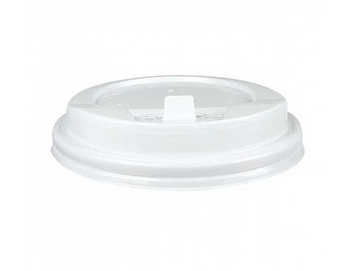 Bunzl Tapa para Vaso 280 ml Poliestireno con Orificio - Paquete de 100 Unidades