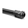 DeLOCK Funda protectora de cable 2 m x 13 mm con 2 x PG9 Schlauchverschraubung Negro