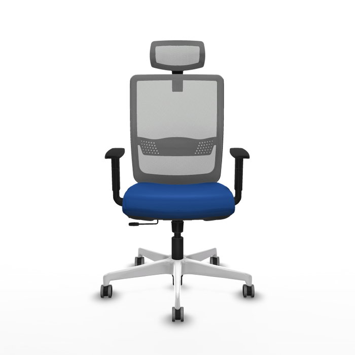 PIQUERAS Y CRESPO Silla de oficina Haches Azul y Gris