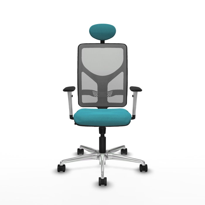 PIQUERAS Y CRESPO Silla de oficina Motilla con mecanismo Sincro, Turquesa y Gris PIQUERAS Y CRESPO Silla de oficina Motilla con mecanismo Sincro, Turquesa y Gris