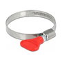 DeLOCK Abrazadera de manguera de mariposa acero inoxidable 400 SS 40 - 60 mm rojo, 5 unidades