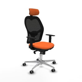 PIQUERAS Y CRESPO Silla de oficina Jorquera Naranja y Negro