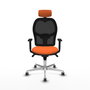 PIQUERAS Y CRESPO Silla de oficina Jorquera Naranja y Negro