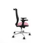 PIQUERAS Y CRESPO Silla de oficina Mardos con mecanismo Sincro/Traslack Rosa y Negro
