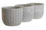 DKD Home Decor Macetero Gris Cemento 14 x 12 x 14 cm (6 Unidades)