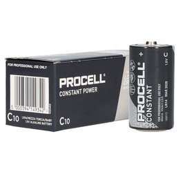 Procell Caja 10 pilas alcalinas industriales LR14 (C)