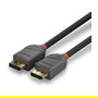 LINDY 36486 Cable DisplayPort 1.2 Anthra Line, Macho a Macho, 10m, 4K@60Hz