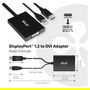 Club 3D Adaptador DisplayPort a DVI-D Activo Dual Link CAC-1010, Conector Macho/Hembra, 0.6 m, 3840x2160 Pixeles, USB Con Alimentación, Negro y Blanco