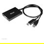 Club 3D Adaptador DisplayPort a DVI-D Activo Dual Link CAC-1010, Conector Macho/Hembra, 0.6 m, 3840x2160 Pixeles, USB Con Alimentación, Negro y Blanco