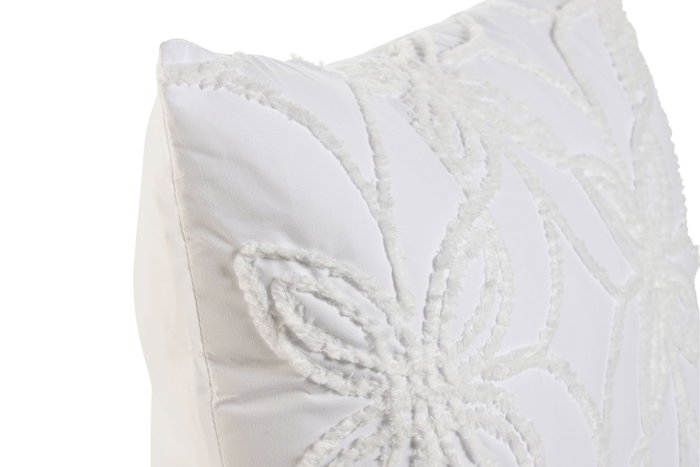 DKD Home Decor Cojín de Poliéster Blanco 60x60 cm